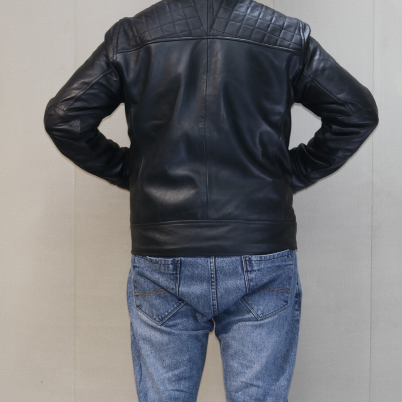 GR – Jet Black Soft Lamb Skin Jacket