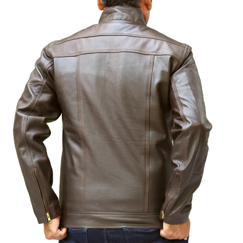 Dark Brown Leather Jacket – 2FZR Dark Brown
